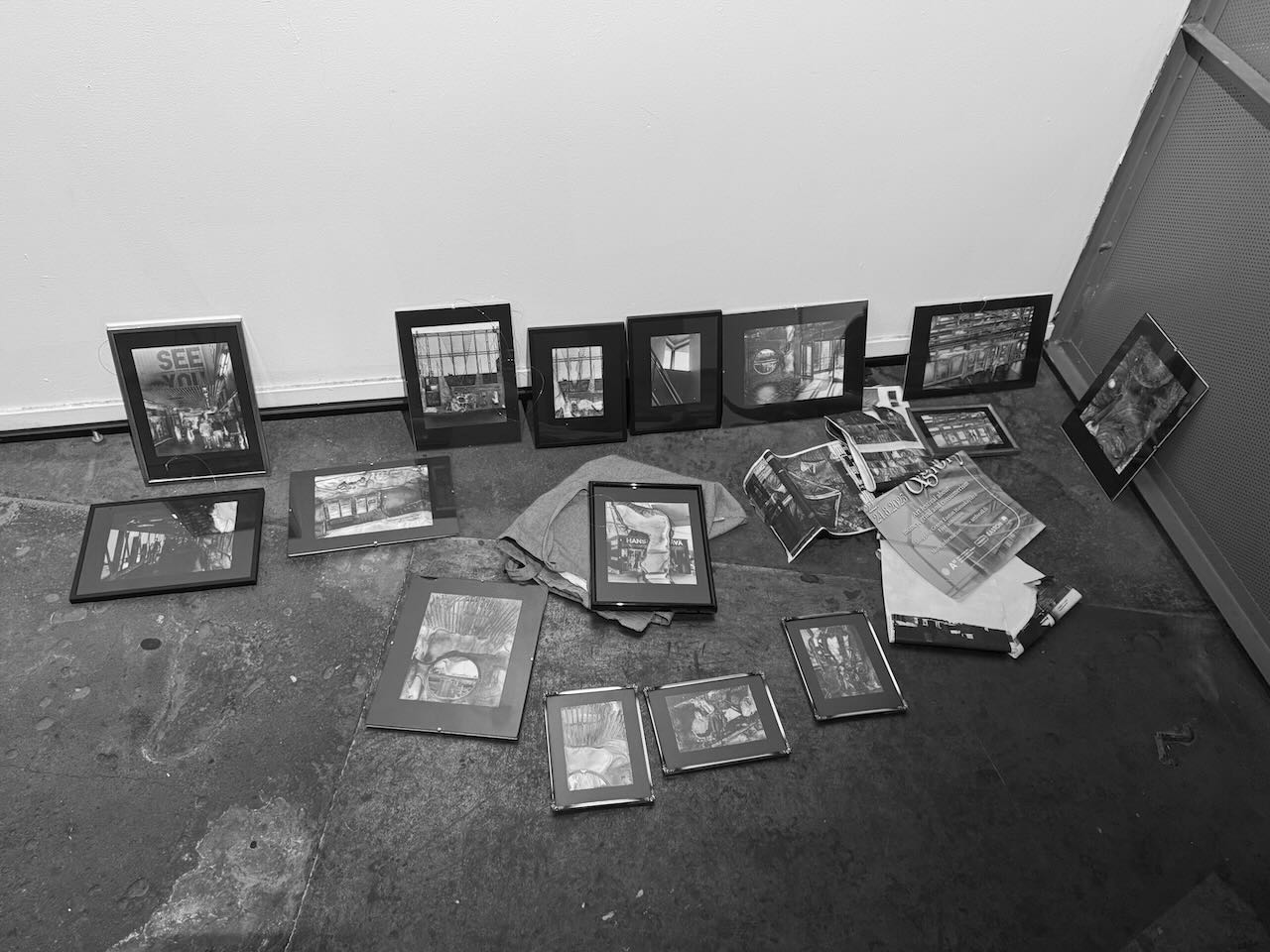 Pile of Prints ready to be hung