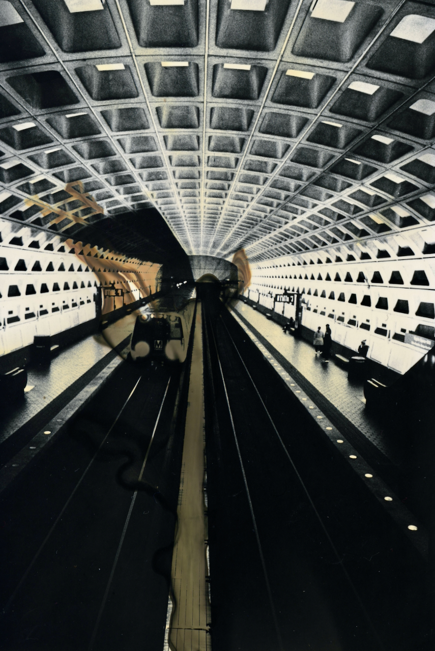 Chromoskedasic print of DC Metro platform