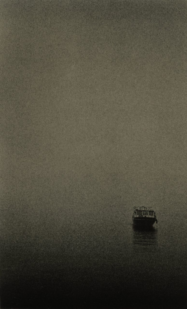 Low contrast lith print with rich midtones and soft transitions